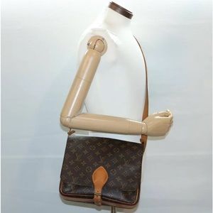 ❤️LOUIS VUITTON CARTOUCHIERE GM SHOULDER BAG PURSE MONOGRAM❤️